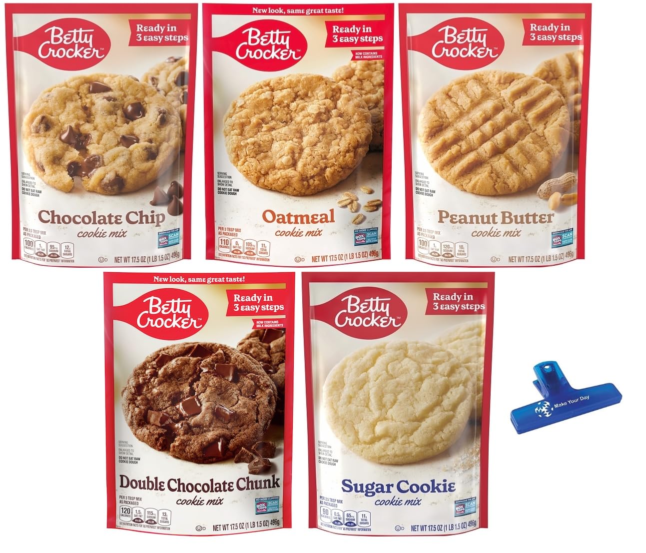 Amazon.com : Betty Crocker Cookie Mix Variety, Chocolate Chip